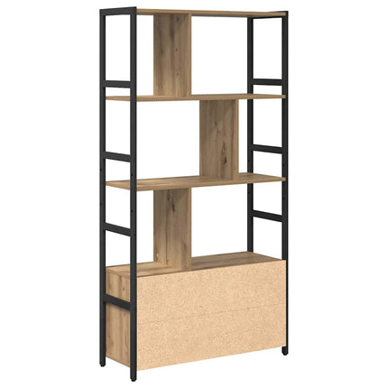Bogreol Artisan Egetræ 80 x 30 x 155,5 cm Konstrueret træ