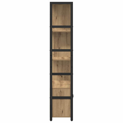 Bogreol 80 x 30 x 155,5 cm Konstrueret træ Artisan Egetræ