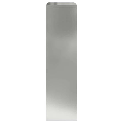 Pakke drop boks med dør Sølv 44 x 22 x 82 cm Galvaniseret stål
