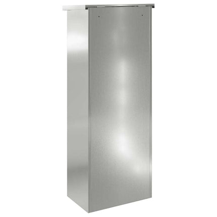 Pakke drop boks Sort 44,5 x 29 x 110,5 cm Galvaniseret stål