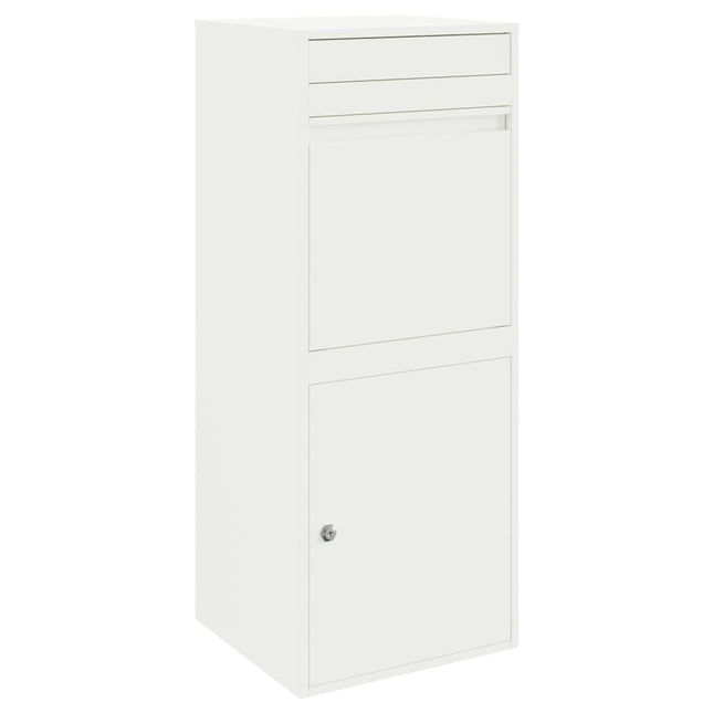 Pakke drop boks med opbevaring Hvid 41 x 38 x 103 cm Stål