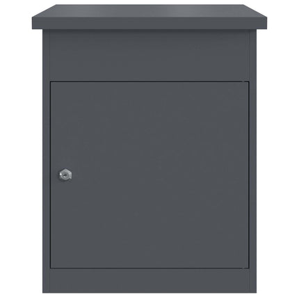 Pakke drop boks med opbevaring Antracit 47,5 x 38 x 59 cm Stål