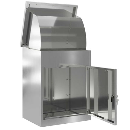 Pakke drop boks Sort 47,5 x 38 x 59 cm Galvaniseret stål