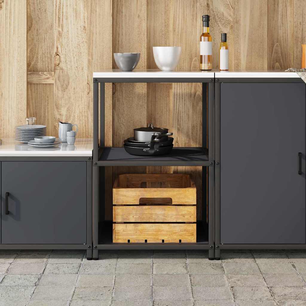 Køkkenopbevaring HATTEM Antracit 60 x 50 x 92 cm Stål
