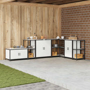 Køkkenopbevaring HATTEM Hvid 40 x 50 x 92 cm Stål