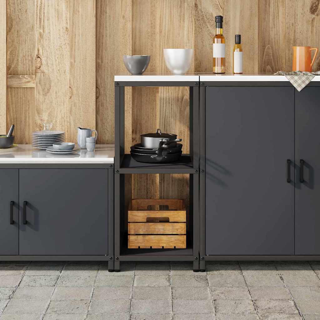 Køkkenopbevaring HATTEM Antracit 40 x 50 x 92 cm Stål