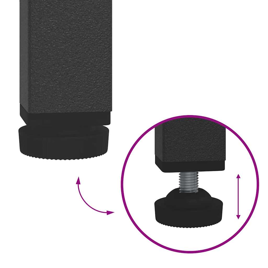 Køkkenopbevaring med hylde Antracit 60 x 50 x 92 cm Stål