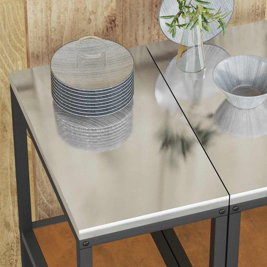 Køkkenopbevaring med hylde Rusten 60 x 50 x 92 cm Stål