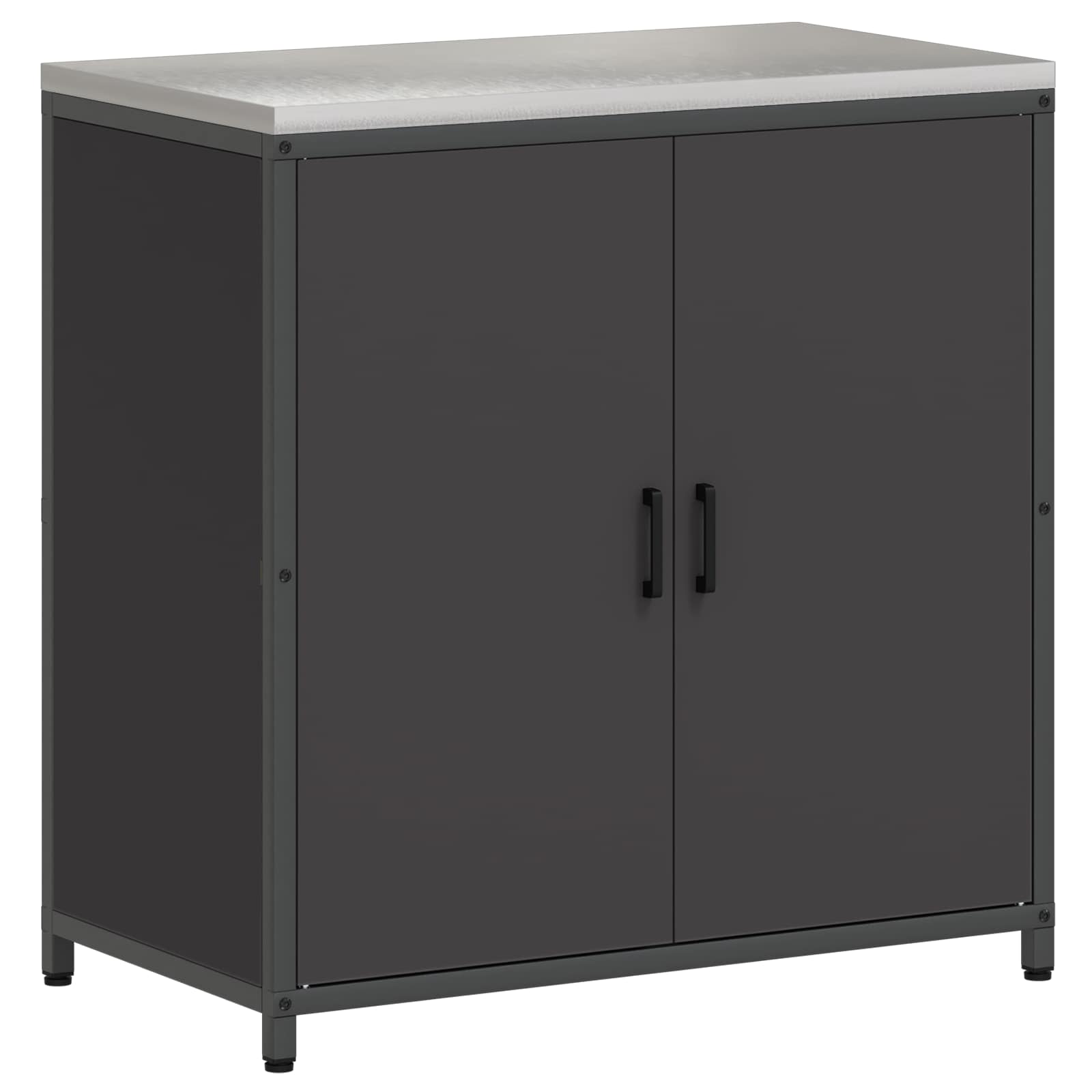 Køkkenopbevaring HATTEM Sort 90 x 50 x 92 cm Stål