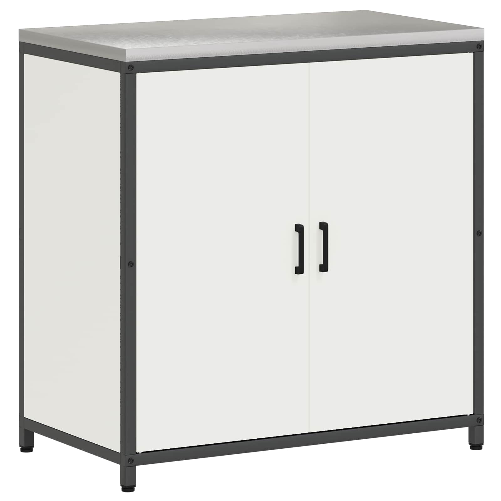 Køkkenopbevaring HATTEM Hvid 90 x 50 x 92 cm Stål