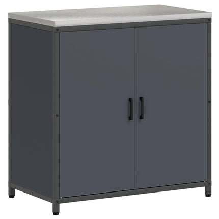 Køkken opbevaringsskab HATTEM Antracit 90 x 50 x 92 cm Stål