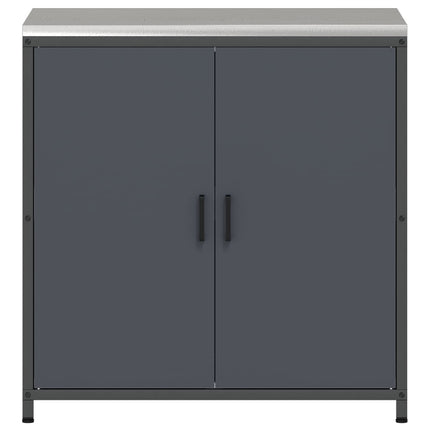 Køkken opbevaringsskab HATTEM Antracit 90 x 50 x 92 cm Stål
