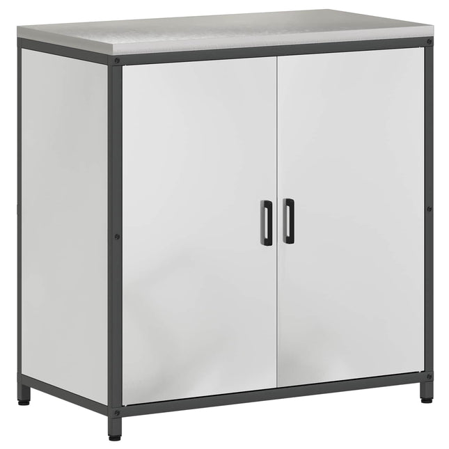 Køkken opbevaringsskab HATTEM Sølv 90 x 50 x 92 cm Stål