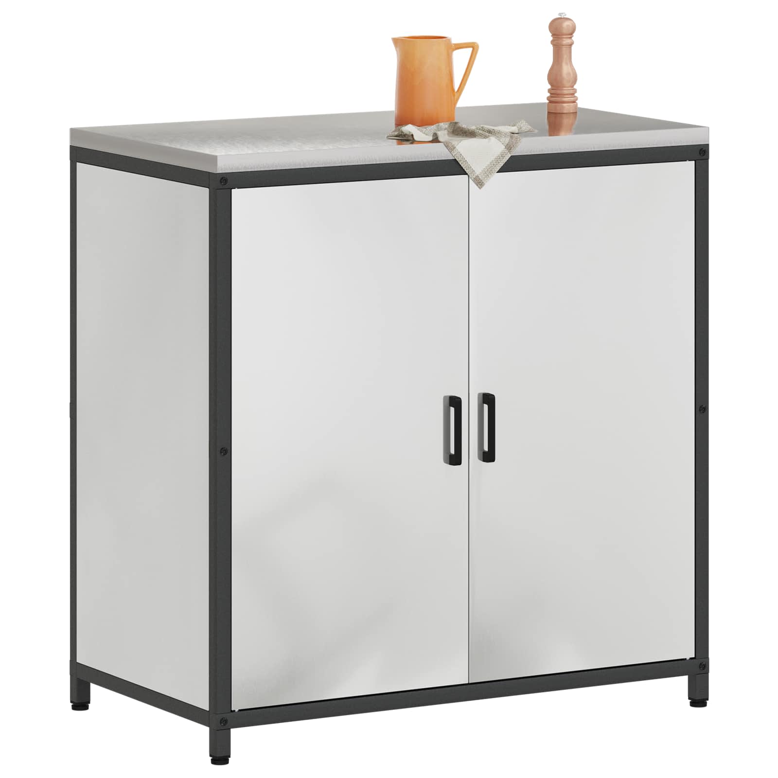 Køkkenopbevaring HATTEM Sølv 90 x 50 x 92 cm Stål