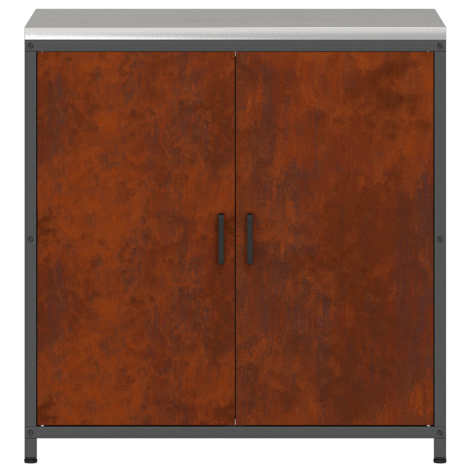 Køkkenopbevaring HATTEM Rusten 90 x 50 x 92 cm Stål