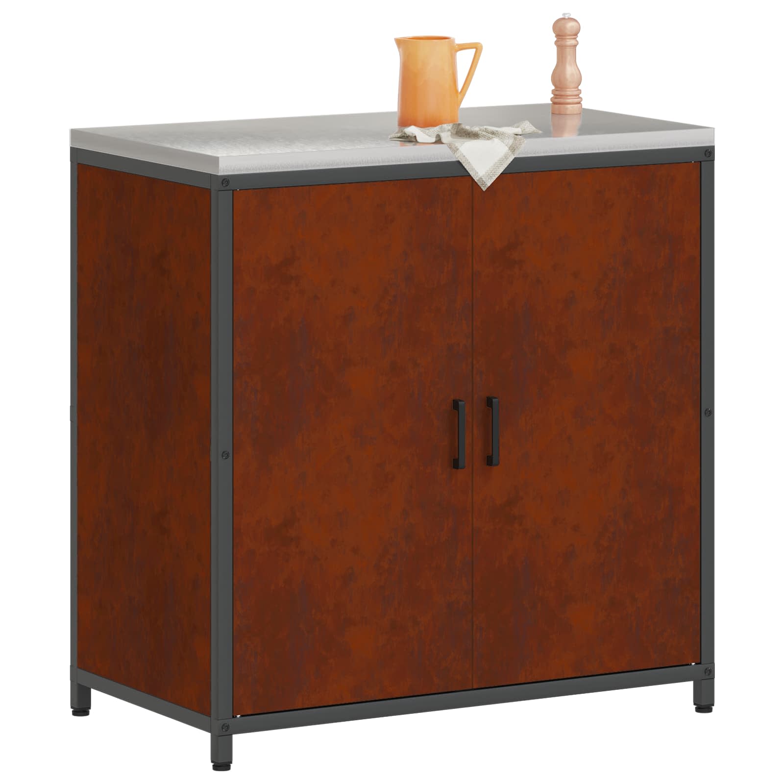 Køkkenopbevaring HATTEM Rusten 90 x 50 x 92 cm Stål