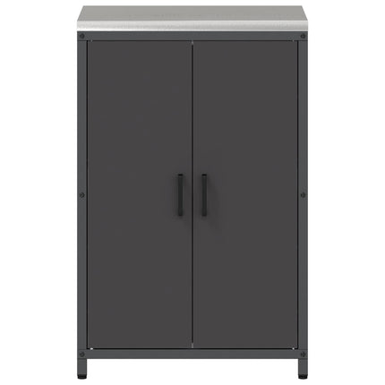 Køkken opbevaringsskab HATTEM Sort 60 x 50 x 92 cm Stål
