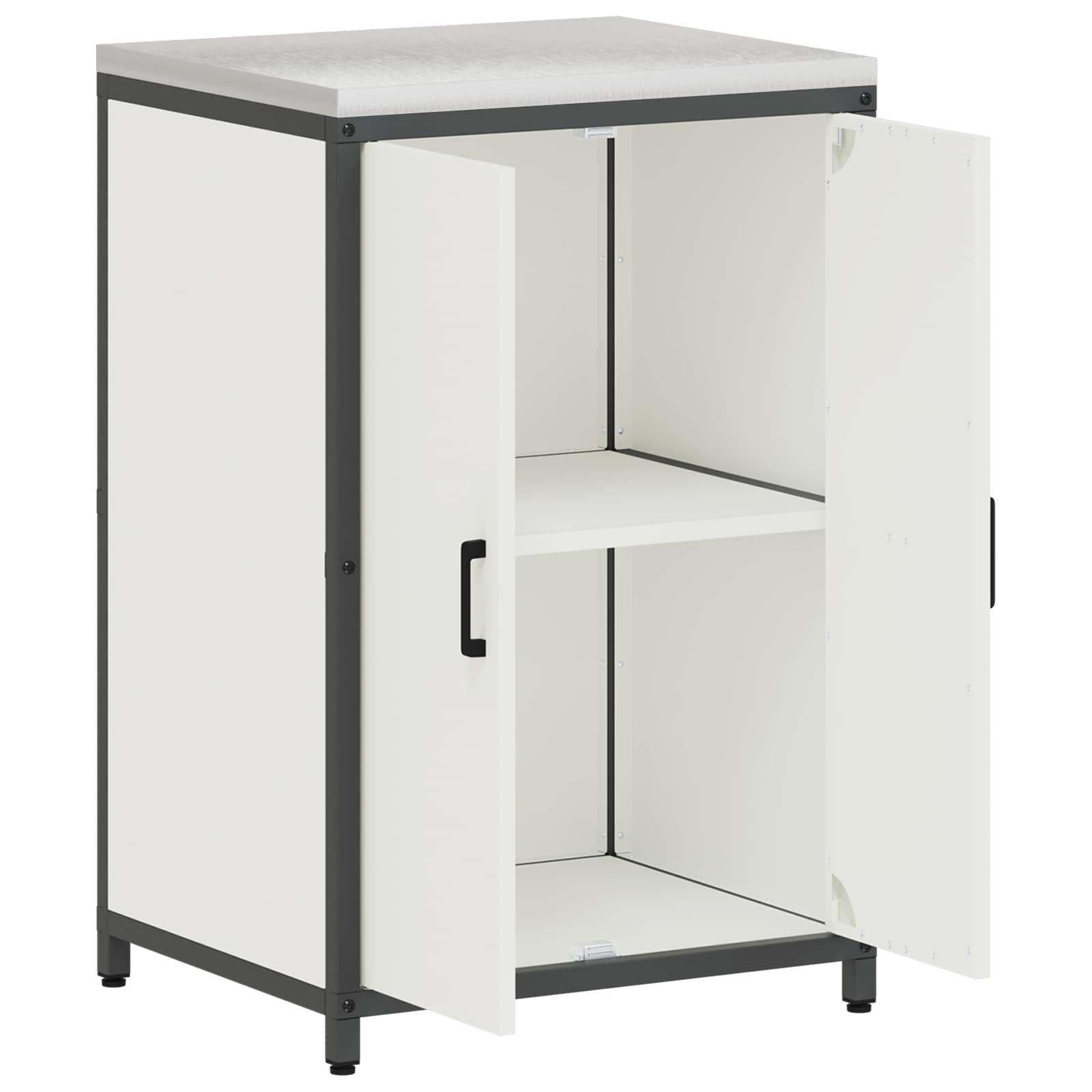 Køkkenopbevaring HATTEM Hvid 60 x 50 x 92 cm Stål