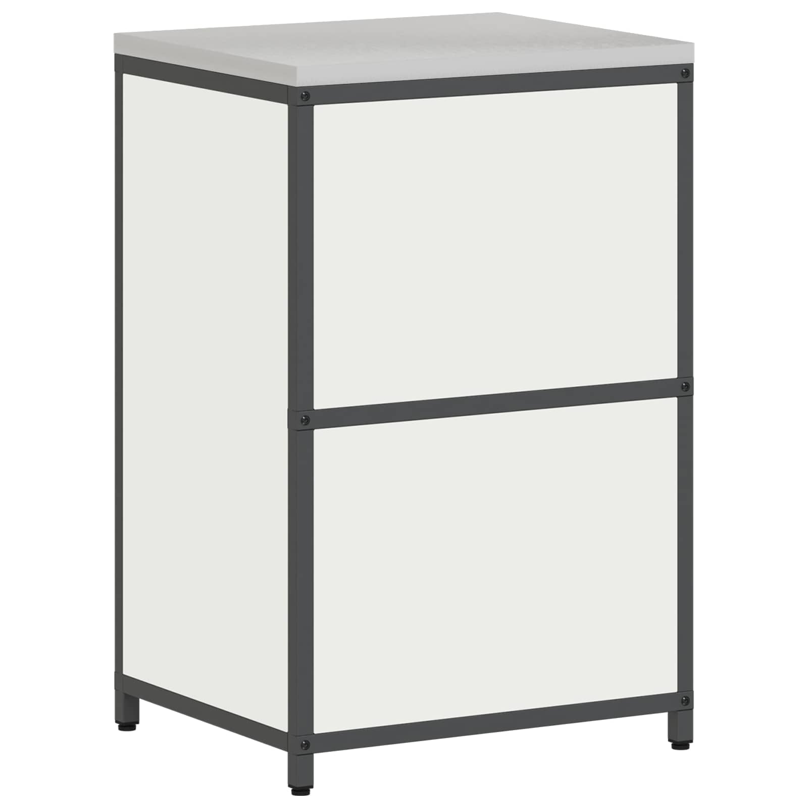 Køkkenopbevaring HATTEM Hvid 60 x 50 x 92 cm Stål