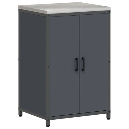 Køkken opbevaringsskab HATTEM Antracit 60 x 50 x 92 cm Stål