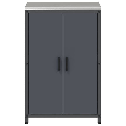 Køkken opbevaringsskab HATTEM Antracit 60 x 50 x 92 cm Stål