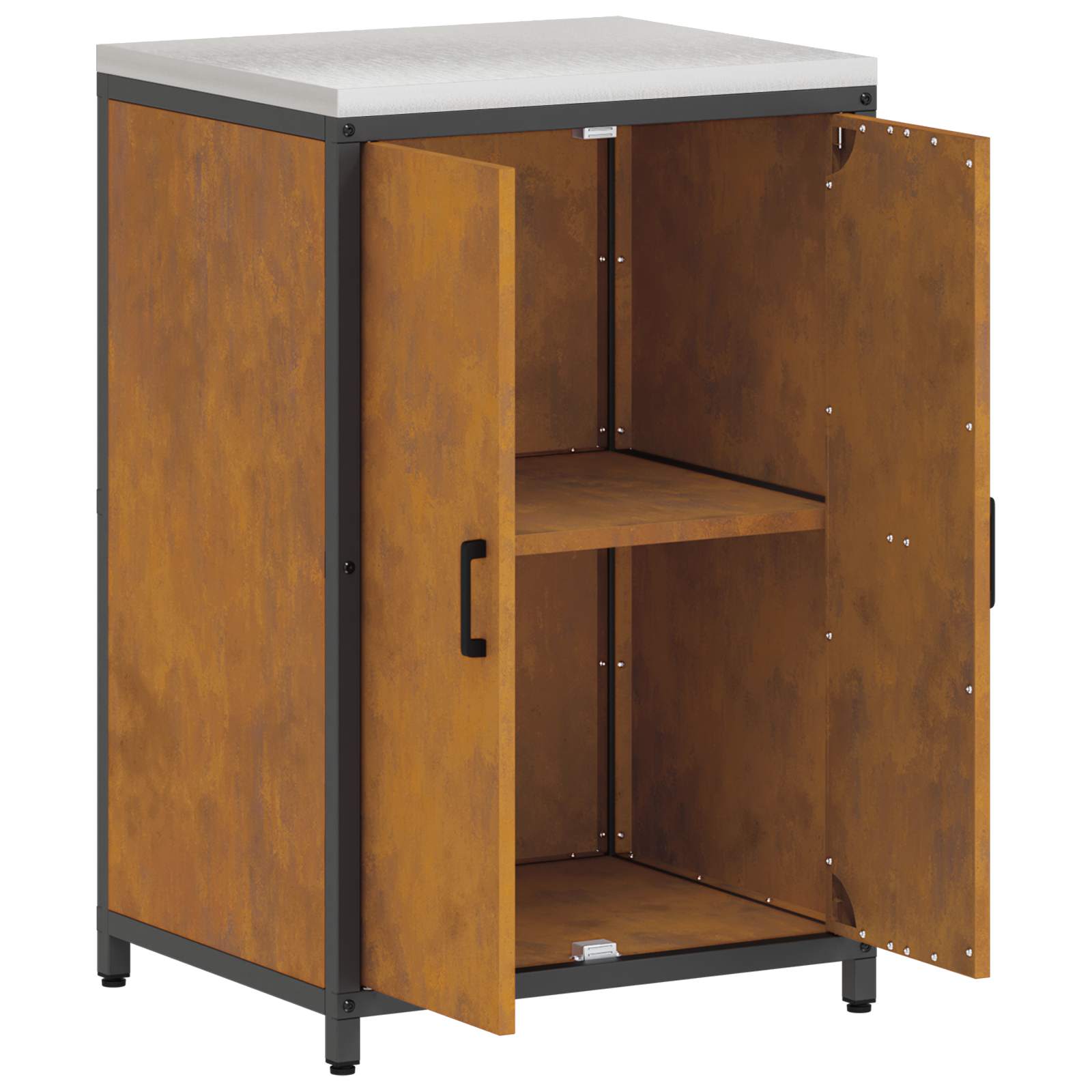 Køkkenopbevaring HATTEM Rusten 60 x 50 x 92 cm Stål