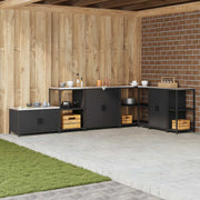 Køkkenopbevaring HATTEM Sort 90 x 50 x 53 cm Stål