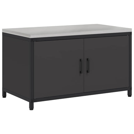 Køkken opbevaringsskab HATTEM Sort 90 x 50 x 53 cm Stål