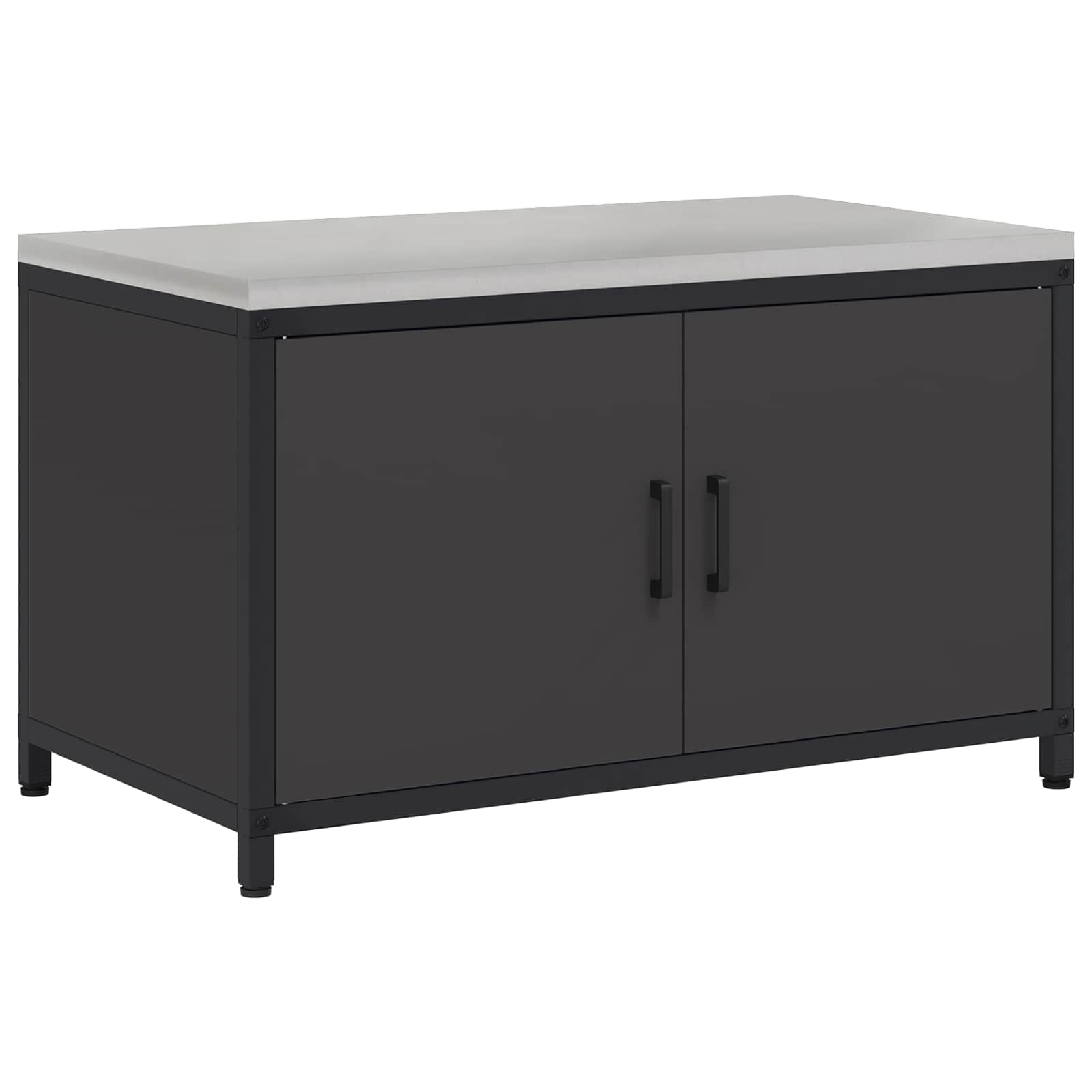Køkkenopbevaring HATTEM Sort 90 x 50 x 53 cm Stål