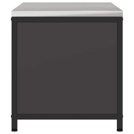 Køkken opbevaringsskab HATTEM Sort 90 x 50 x 53 cm Stål