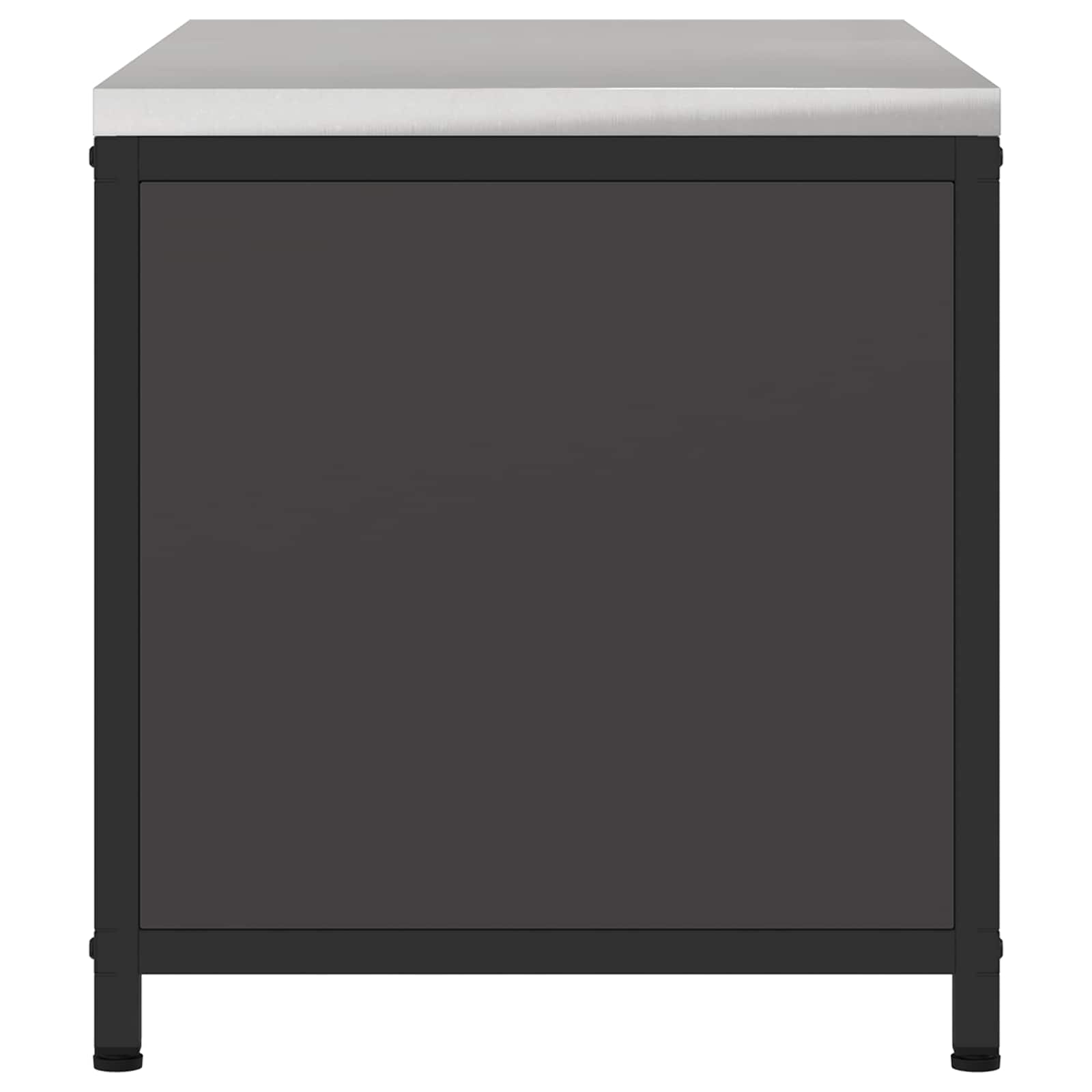 Køkkenopbevaring HATTEM Sort 90 x 50 x 53 cm Stål
