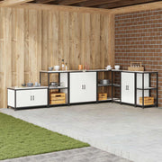Køkkenopbevaring HATTEM Hvid 90 x 50 x 53 cm Stål