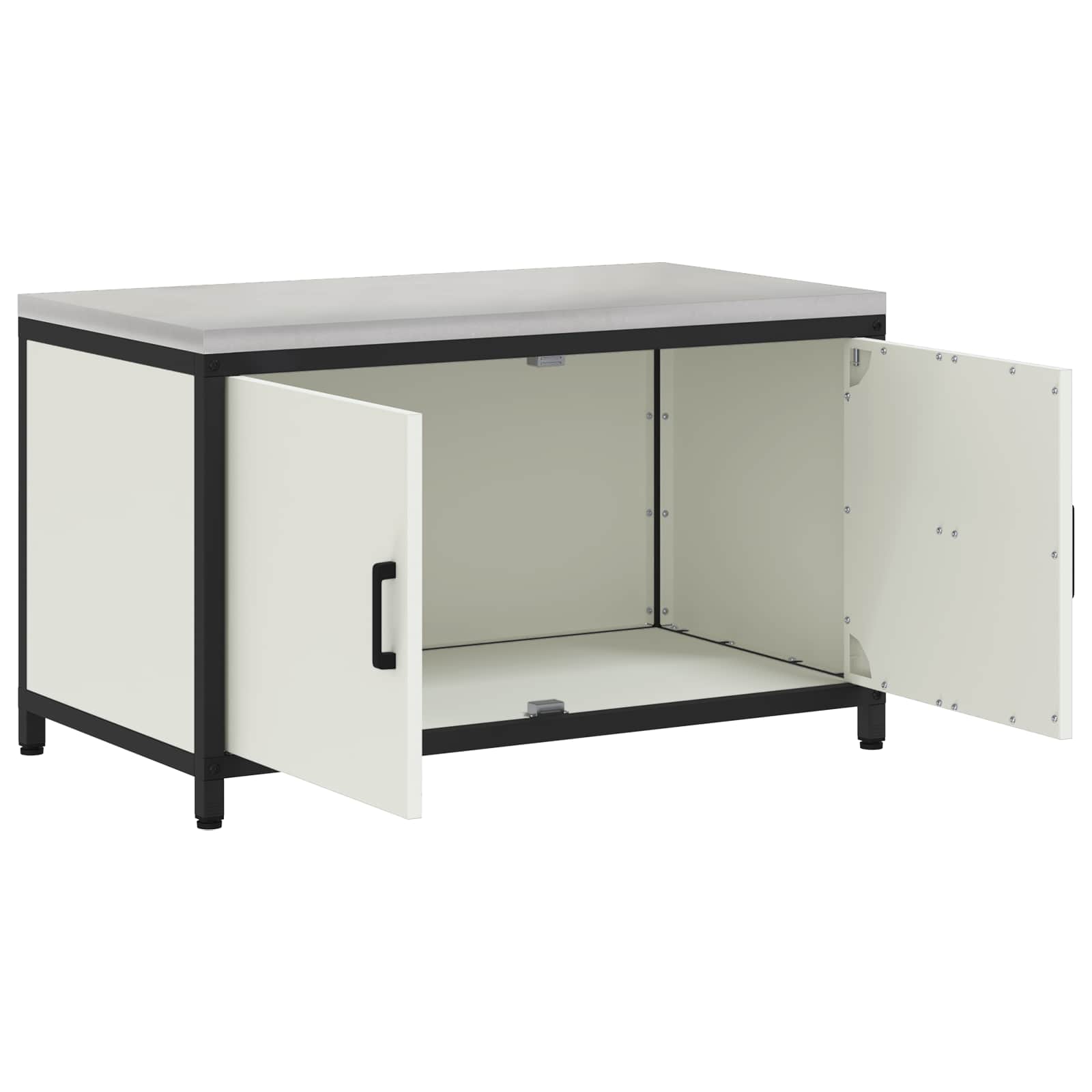 Køkkenopbevaring HATTEM Hvid 90 x 50 x 53 cm Stål