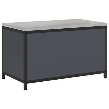 Køkken opbevaringsskab HATTEM Antracit 90 x 50 x 53 cm Stål
