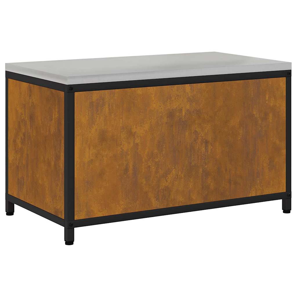 Køkkenopbevaring med hylde med dør Rusten 60 x 50 x 92 cm Stål