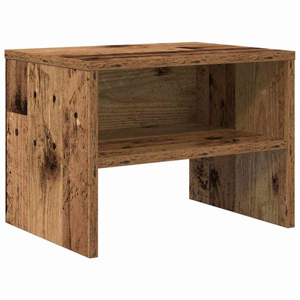 Natskab 2 stk. Gammelt træ 40 x 40 x 30 cm Konstrueret træ