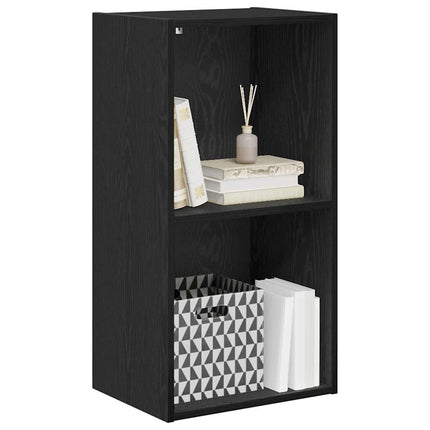 Bogreol Sort eg 40 x 30 x 77 cm Konstrueret træ