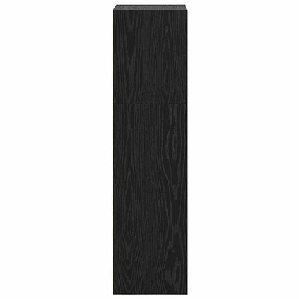 Bogreol 3 niveauer 40 x 30 x 114 cm Konstrueret træ Sort eg