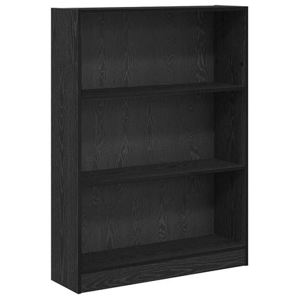 Bogreol Sort eg 80 x 24 x 109 cm Konstrueret træ
