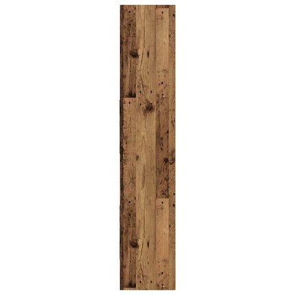 Bogskab 5 niveauer 40 x 35 x 180 cm Konstrueret træ Gammelt træ
