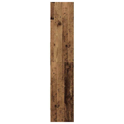 Bogskab 5 niveauer 60 x 35 x 180 cm Konstrueret træ Gammelt træ