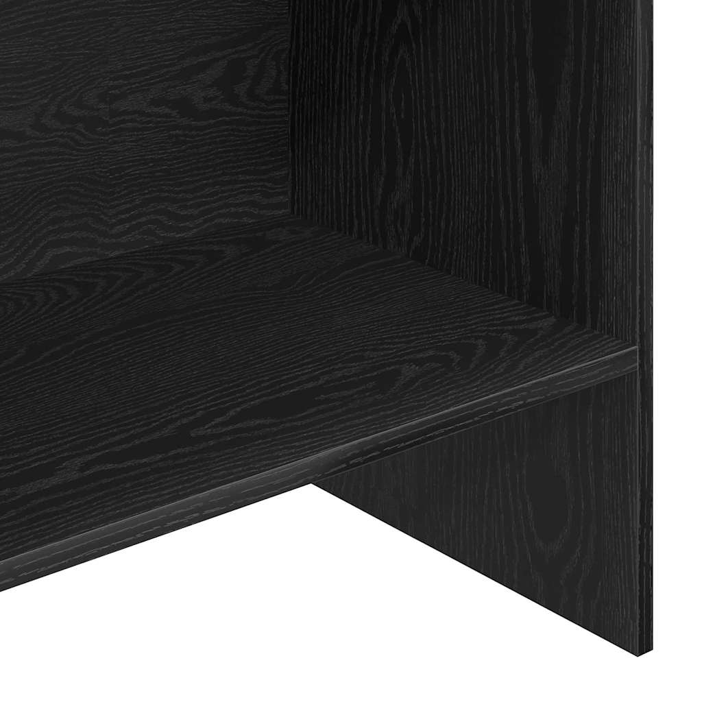 Bogskab Sort eg 60 x 35 x 180 cm Konstrueret træ