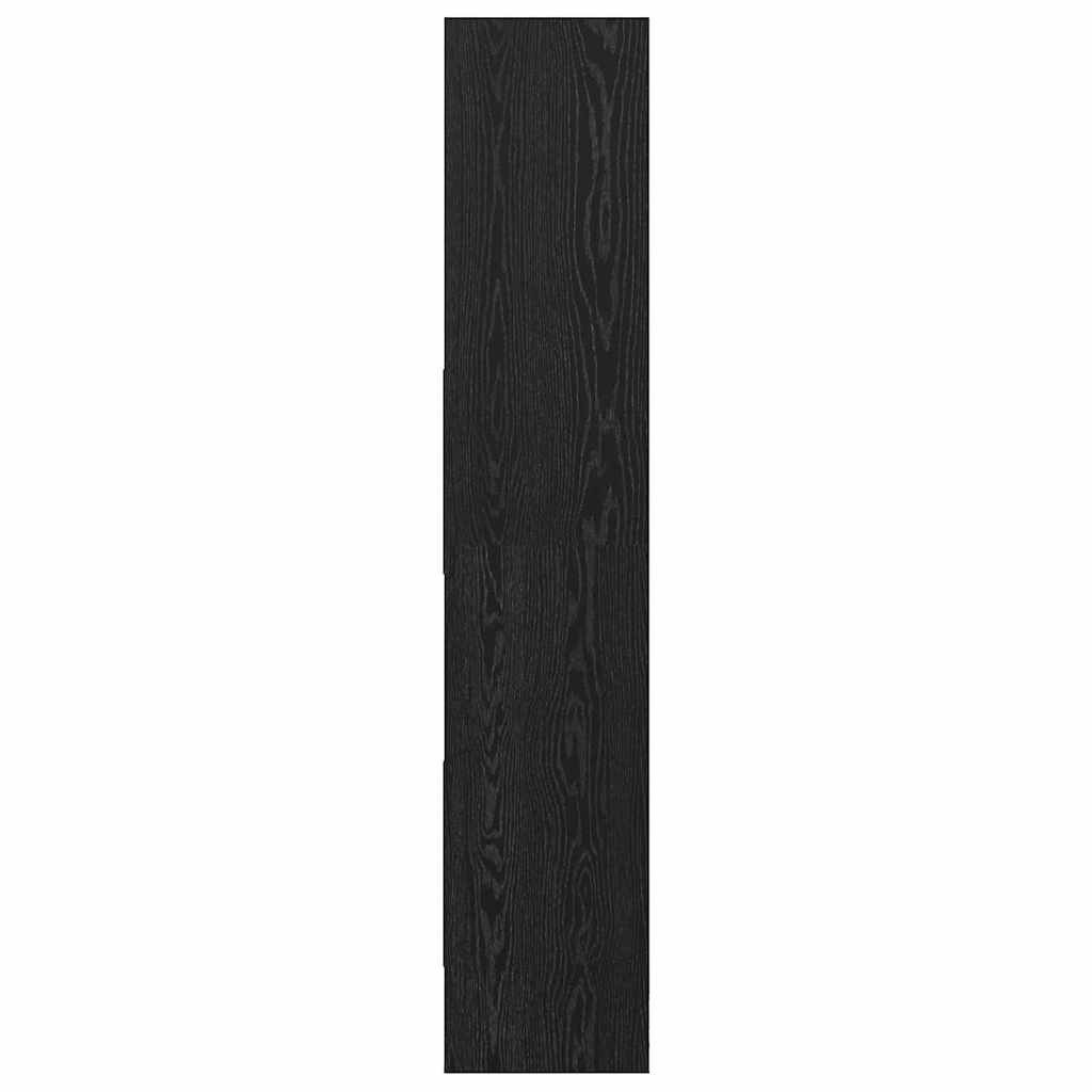 Bogskab Sort eg 60 x 35 x 180 cm Konstrueret træ