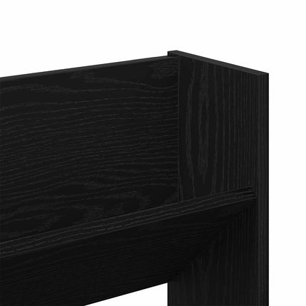 Sko skab 82 x 18 x 60 cm Konstrueret træ Sort eg
