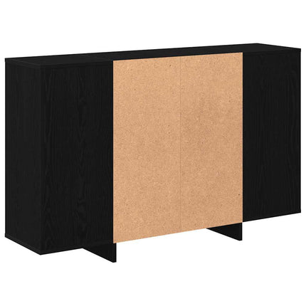 Sideboard Sort eg 120 x 30 x 75 cm Konstrueret træ