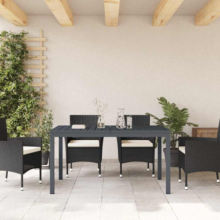 Udendørs middagsbord Foldbar Antracit 210 x 90 x 73 cm Stål