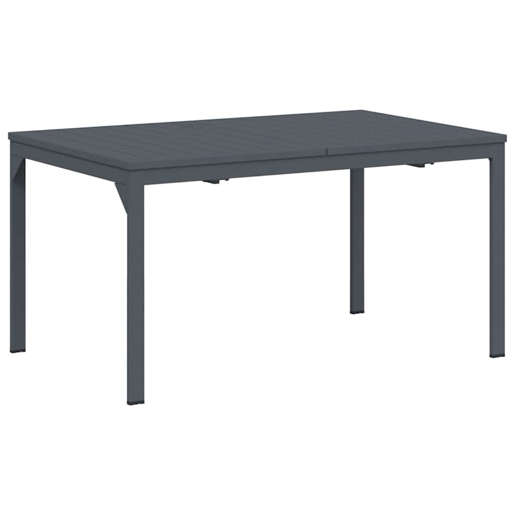 Udendørs middagsbord 2 pcs Antracit 210 x 90 x 73 cm Stål