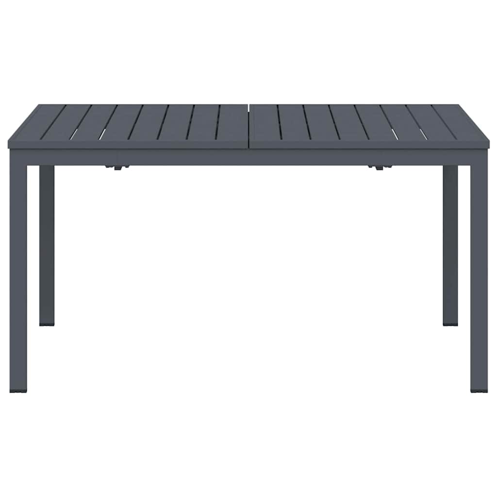 Udendørs middagsbord 2 pcs Antracit 210 x 90 x 73 cm Stål