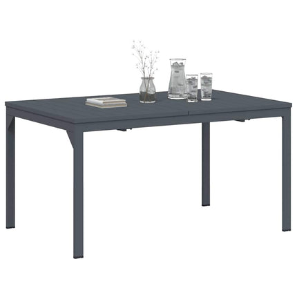 Udendørs middagsbord Foldbar Antracit 210 x 90 x 73 cm Stål