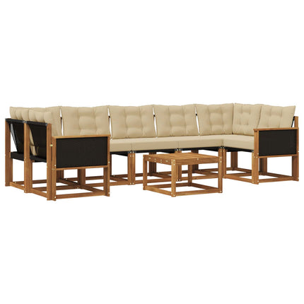 Udendørs sofagruppe 8 stk. Naturlig og Beige